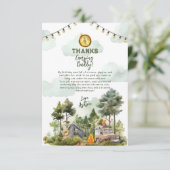 One Happy Camper Birthday  Bedankkaart (Staand voorkant)