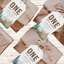 One Happy Camper Birthday Favor Cadeaulabel