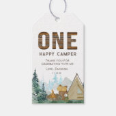 One Happy Camper Birthday Favor Cadeaulabel (Voorkant)