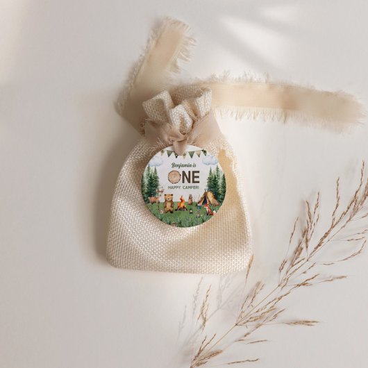 One Happy Camper Birthday Party Bedankjes Labels