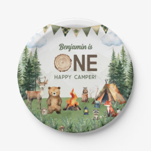 One Happy Camper Birthday Party Papieren Bordje