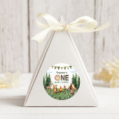 One Happy Camper Birthday Party Ronde Sticker