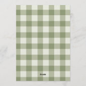 One Happy Camper Boy 1st Birthday Party Kaart (Achterkant)