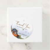 One Happy Camper Camping Boy Birthday Bedankjes Labels (In situ)