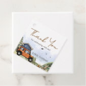 One Happy Camper Camping Boy Birthday Bedankjes Labels (In situ)