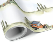 One Happy Camper Camping Boy Birthday Cadeaupapier (Rol Hoek)