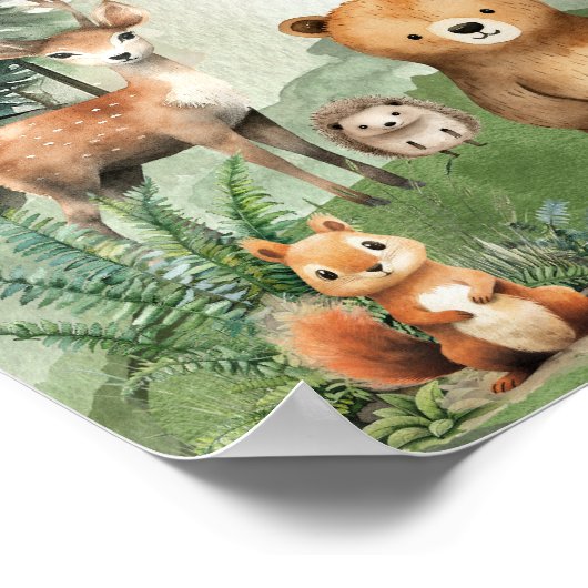 One Happy Camper Eerste Verjaardag 40x50 Welcome Poster (Hoek)