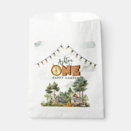 One Happy Camper First Birthday  Bedankzakje