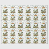 One Happy Camper First Birthday  Cadeaupapier (Vlak)