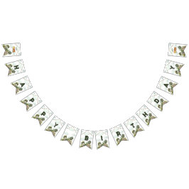 One Happy Camper First Birthday  Vlaggetjes