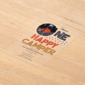 One Happy Camper Invite 1st Summer Birthday Acryl Uitnodigingen (Laagn)