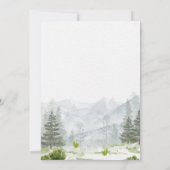 ONE Happy Camper Mountains Adventure 1e verjaardag Kaart (Achterkant)