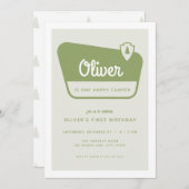 One Happy Camper National Park Uitnodiging voor ve (Voorkant / Achterkant)