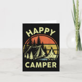 One Happy Camper Toddler Boy Funny Camng Campfire  Kaart (Voorkant)