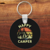 One Happy Camper Toddler Boy Funny Camng Campfire Sleutelhanger (Voorkant)