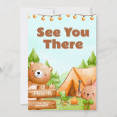 One Happy Camper - Uitnodiging 1e verjaardag (Achterkant)