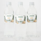 One Happy Camper Waterfleslabels Waterfles Etiket (Flessen)