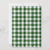 One Happy Camper Wood Slice Arch Green Plaid Kaart (Achterkant)