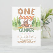 One Happy Camper Woodland Kaart (Staand voorkant)