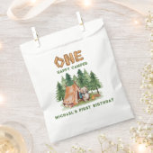 One Happy Camper Woodland Waterverf 1e Verjaardag Bedankzakje (Geknipt)