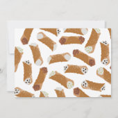 One Happy Cannoli Invite 1st  First Birthday Photo Kaart (Achterkant)