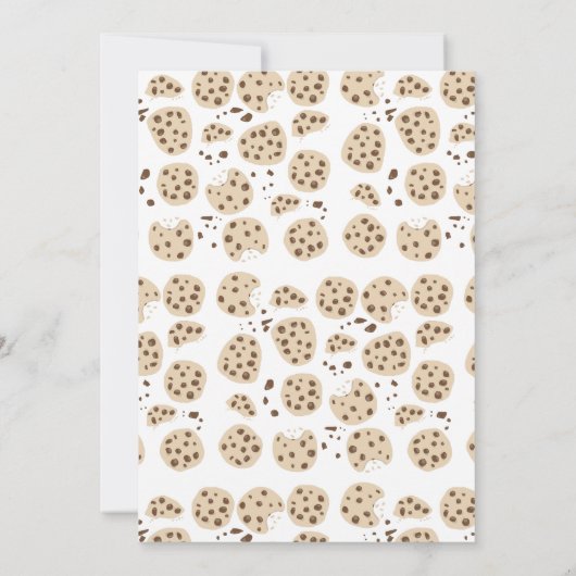 One Happy Cookie Invite 1st First Birthday Cute Kaart (Achterkant)