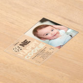 One Happy Cookie Invite 1st First Birthday Photo Acryl Uitnodigingen (Laagn)