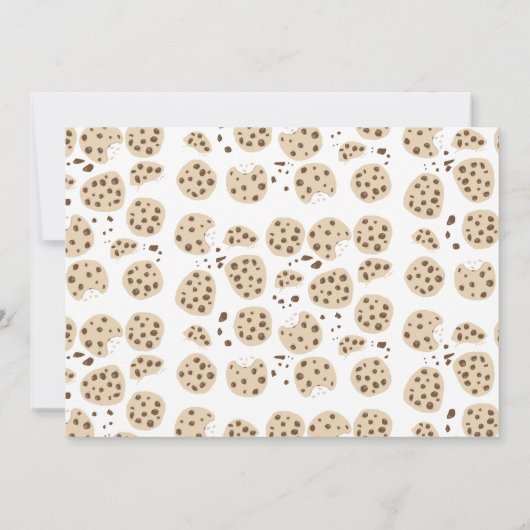 One Happy Cookie Invite 1st First Birthday Photo Kaart (Achterkant)