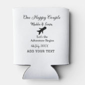 One happy Couple Let's Adventure begint bruiloft c Blikjeskoeler (Achterkant)