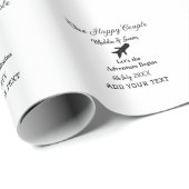 One happy Couple Let's Adventure begint bruiloft c Cadeaupapier (Rol Hoek)