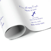 One happy Couple Let's Adventure begint bruiloft c Cadeaupapier (Rol Hoek)