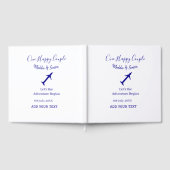 One happy Couple Let's Adventure begint bruiloft c Gastenboek (Volledig)