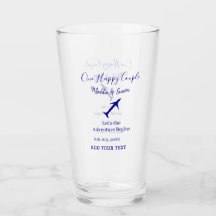 One happy Couple Let's Adventure begint bruiloft c