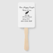 One happy Couple Let's Adventure begint bruiloft c Handwaaier (Achterkant)