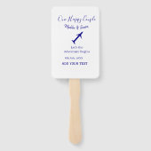 One happy Couple Let's Adventure begint bruiloft c Handwaaier (Achterkant)