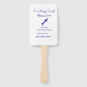 One happy Couple Let's Adventure begint bruiloft c Handwaaier (Voorkant)