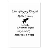 One happy Couple Let's Adventure begint bruiloft c Kaart (Voorkant)