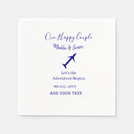 One happy Couple Let's Adventure begint bruiloft c Servet