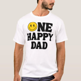 One Happy Dad Matching Birthday T-shirt