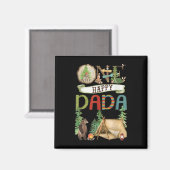 One Happy Dada Camper First Birthday Camng Bear  Magneet (Voorkant / Achterkant)