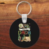 One Happy Dada Camper First Birthday Camng Bear  Sleutelhanger (Voorkant)