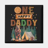 One Happy Daddy Camper 1st Birthday Camng Bear  Magneet (Voorkant)