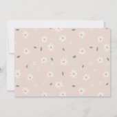 One Happy Daisy Invite 1st  First Birthday Photo Kaart (Achterkant)