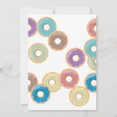 One Happy Donut Invite 1st  First Birthday Cute Kaart (Achterkant)