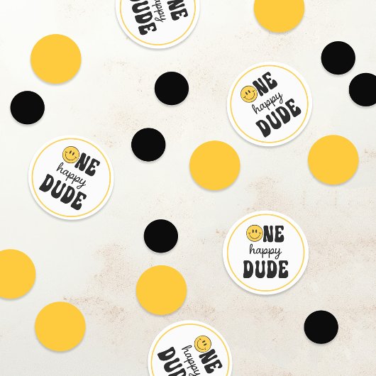 One Happy Dude 1e Verjaardag Confetti