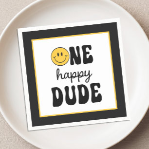 One Happy Dude 1e Verjaardag Servetten