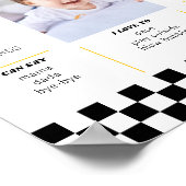 One Happy Dude 1st Birthday First Birthday Party Poster (Hoek)