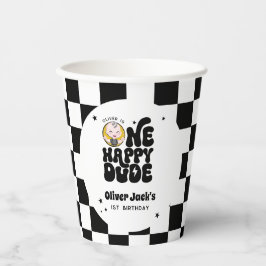 One Happy Dude 1st Birthday Papieren Bekers