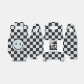 One Happy Dude Blue Happy Face Boy Eerste Verjaard Bedankdoosjes (Uitgevouwen)