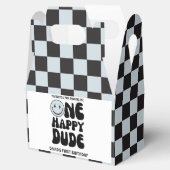 One Happy Dude Blue Happy Face Boy Eerste Verjaard Bedankdoosjes (Geopend)